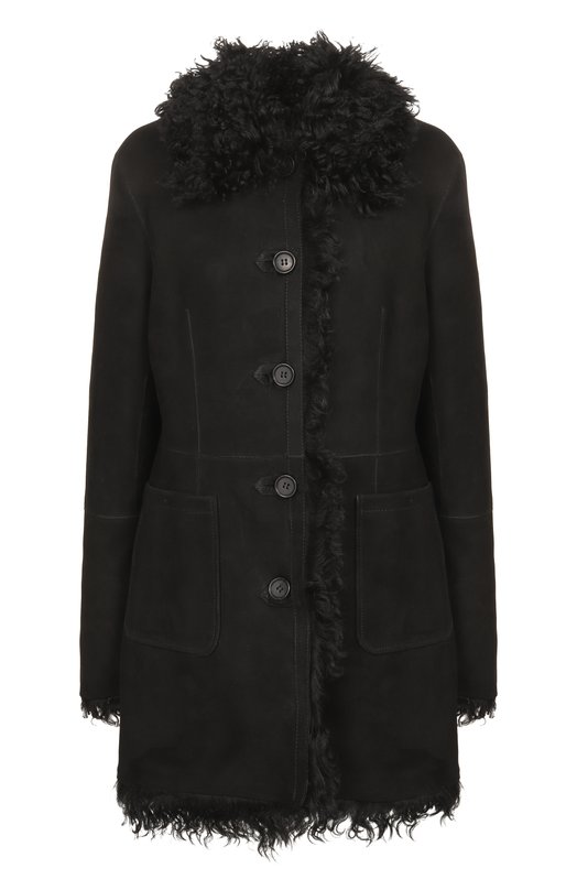 Двусторонняя дубленка Maslov DMB027 Чёрный DMB027