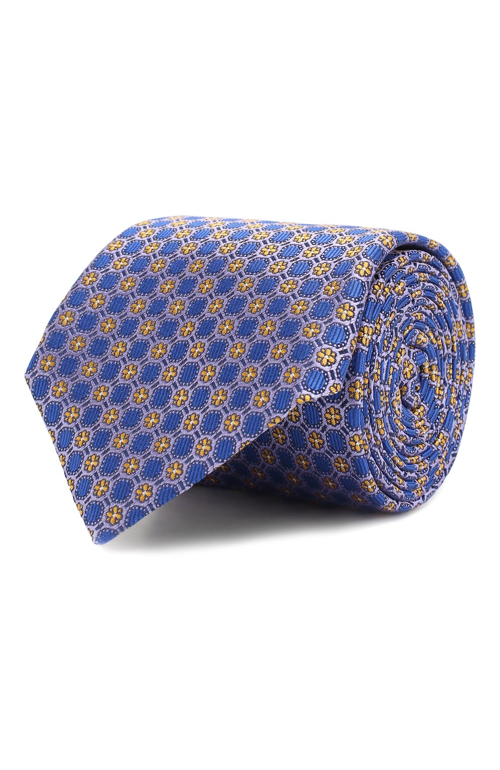 Шелковый галстук CANALI синего цвета по цене 8995 руб., арт. 18/HJ02022, фото 1 Шелковый галстук CANALI, арт. 18/HJ02022, фото 1