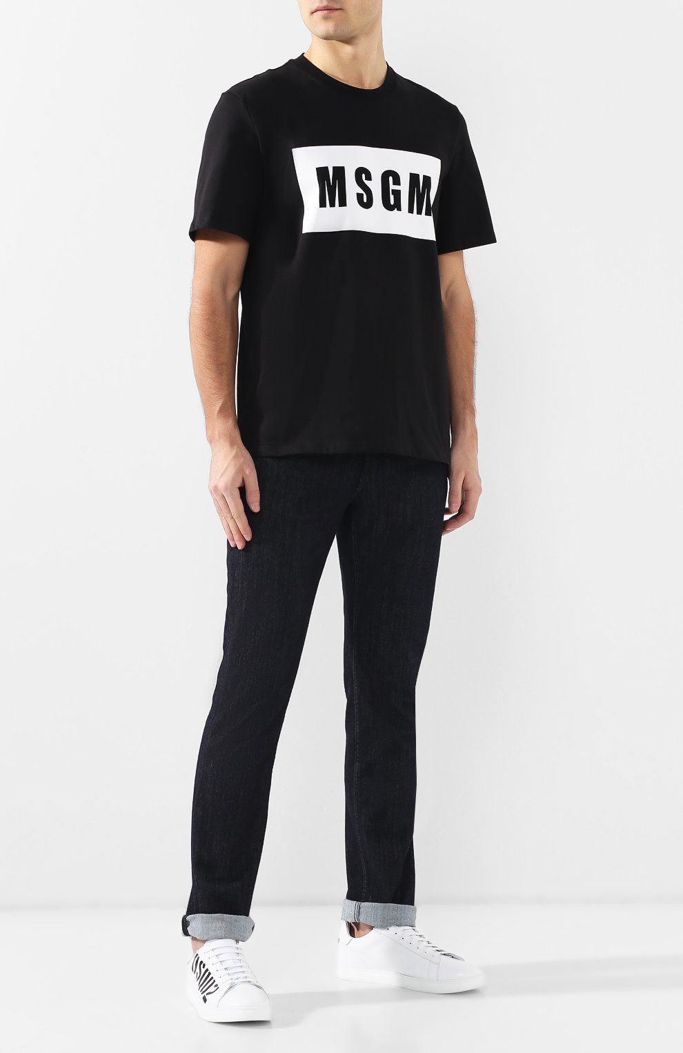 Хлопковая футболка  MSGM, арт. 2640MM67 195298, фото 2