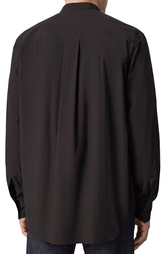 Хлопковая рубашка Dolce & Gabbana G5HR1T/FU5T9 Чёрный  G5HR1T/FU5T9 Фото 4