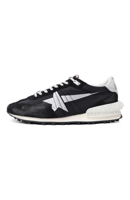 Комбинированные кроссовки Marathon Golden Goose Deluxe Brand GMF00684.F005675 Чёрный  GMF00684.F005675 Фото 4
