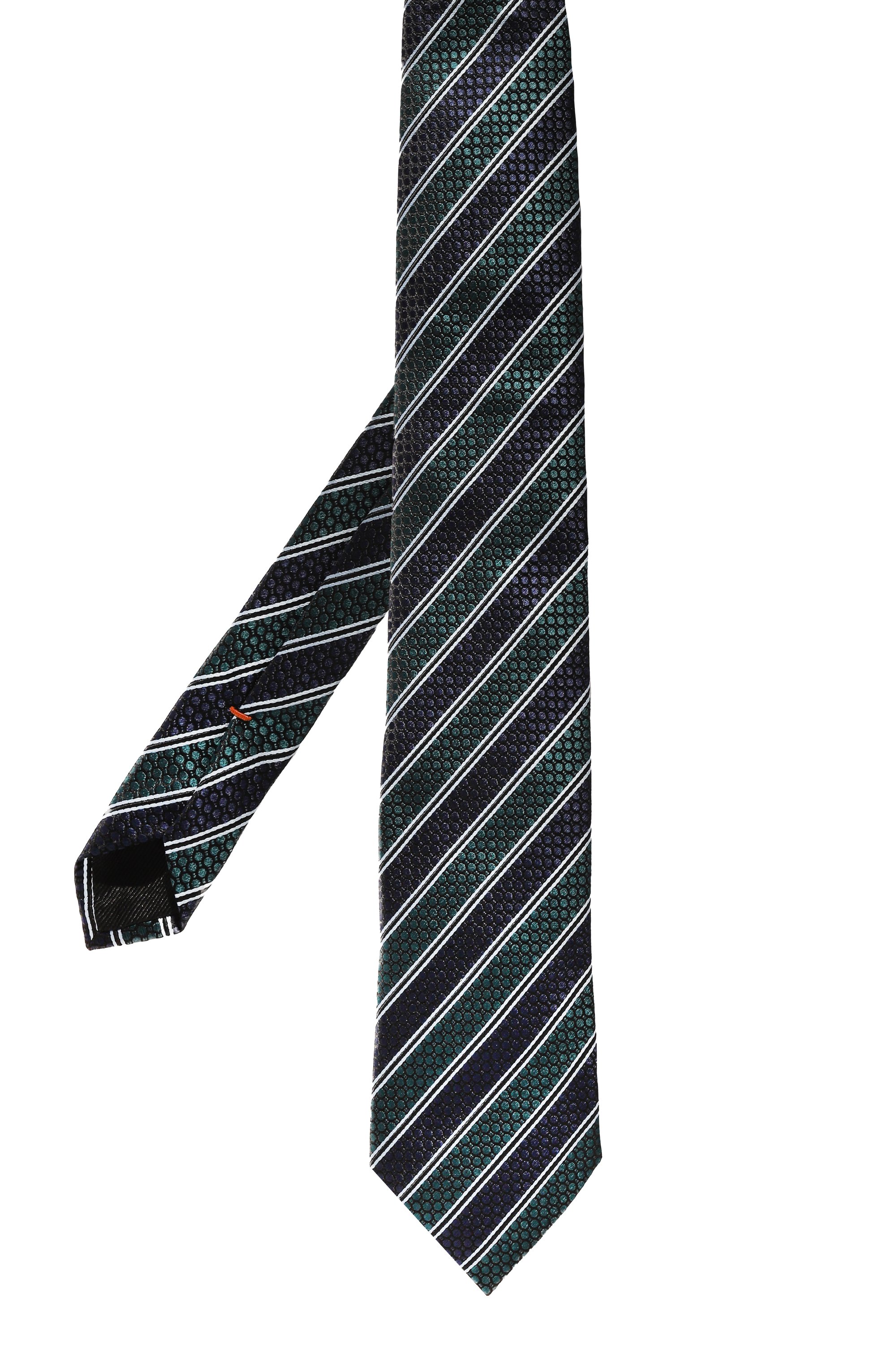 Шелковый галстук ZEGNA бирюзового цвета по цене 27850 руб., арт. Z6W04TA6/1P8314, фото 3 Шелковый галстук ZEGNA, арт. Z6W04TA6/1P8314, фото 3