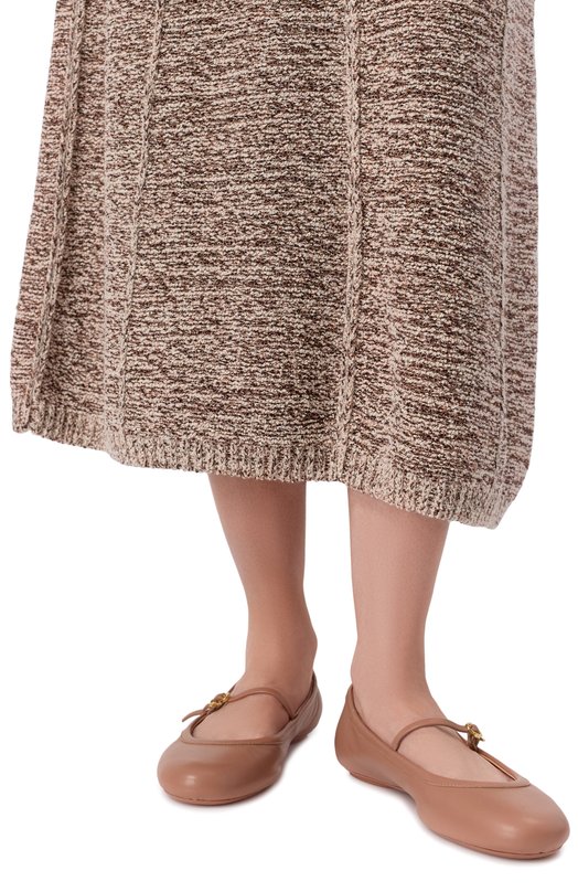Кожаные балетки Carla Gianvito Rossi G22223.05G0M.NAPPRAL Бежевый  G22223.05G0M.NAPPRAL Фото 3