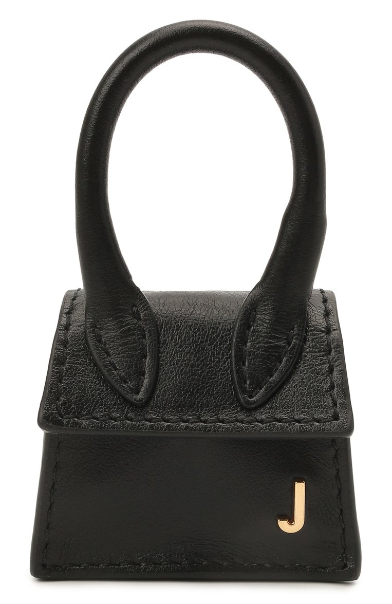 Женская сумка le petit chiquito JACQUEMUS черного цвета, арт. 211SL01/300990 | Фото 1 (Материал: Натуральная кожа; Ремень/цепочка: На ремешке; Размер: mini; Сумки-технические: Сумки через плечо; Драгоценные камни: Проставлено; Материал сплава: Проставлено)