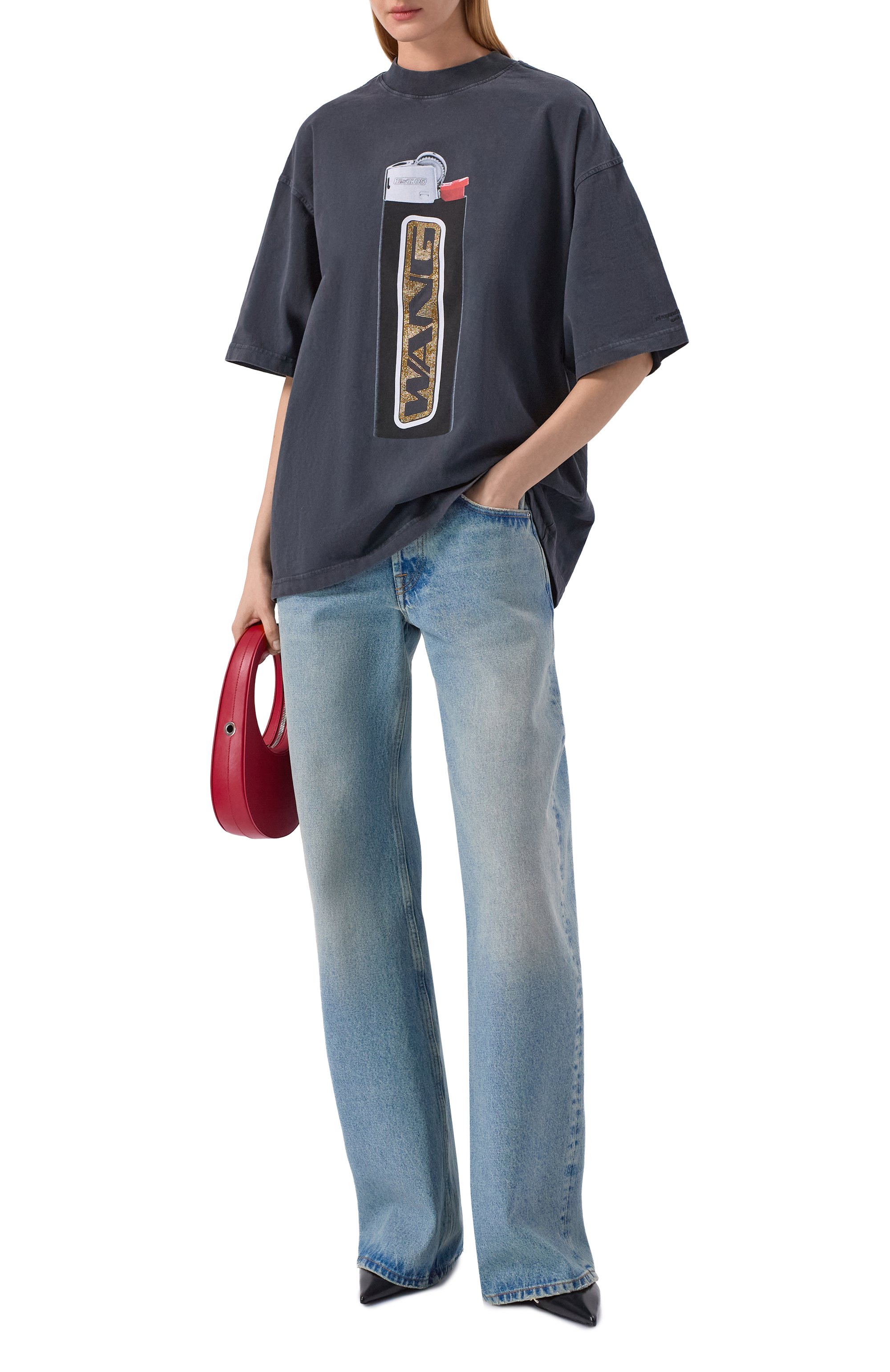 Хлопковая футболка ALEXANDER WANG, арт. UCC1261891, фото 2