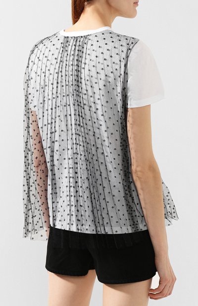 Хлопковая футболка REDVALENTINO, арт. TR3MG04Q/4WV, фото 4