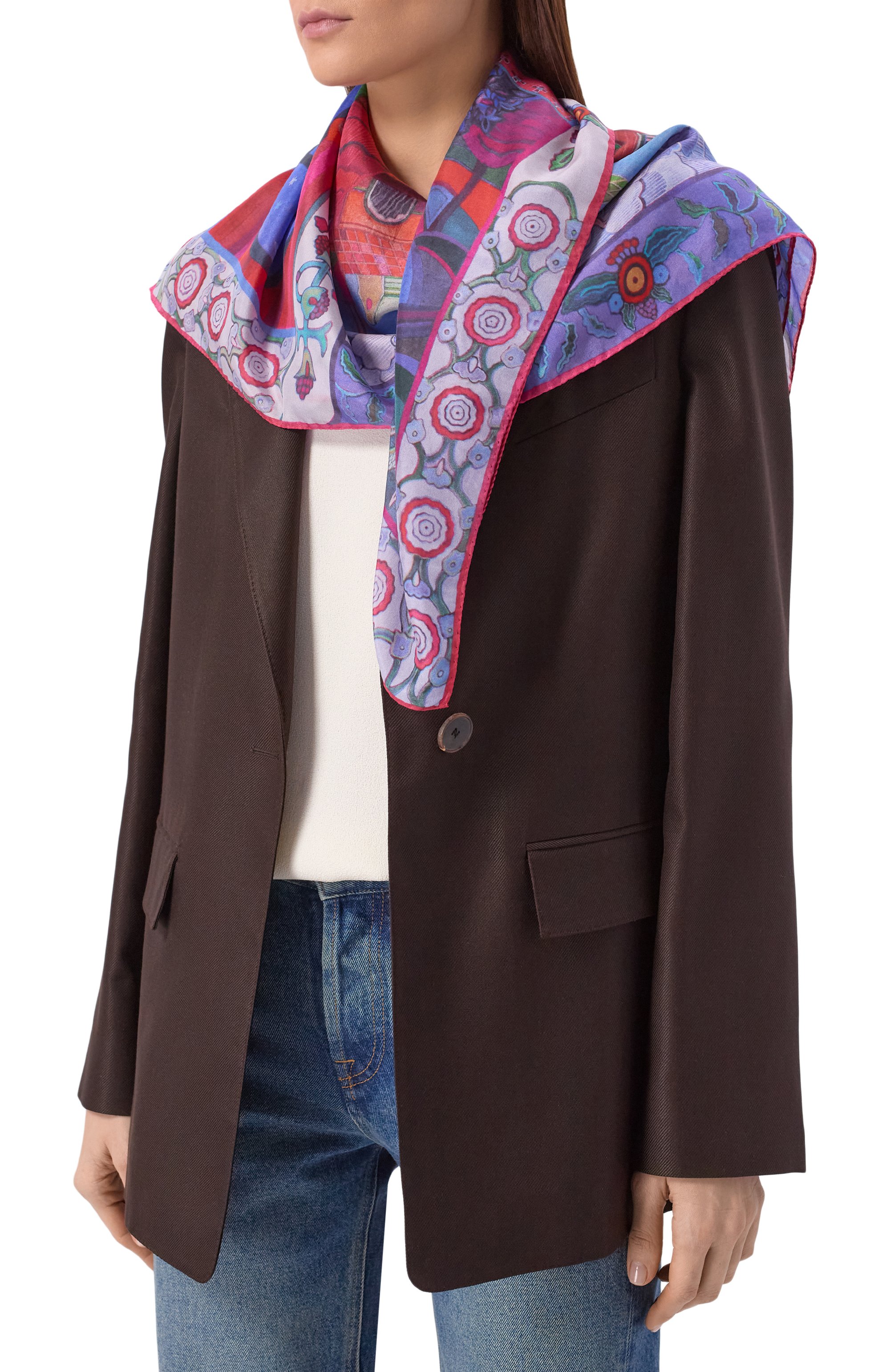 Шелковый платок сказки пушкина GOURJI, арт. 91156137/61172, фото 2