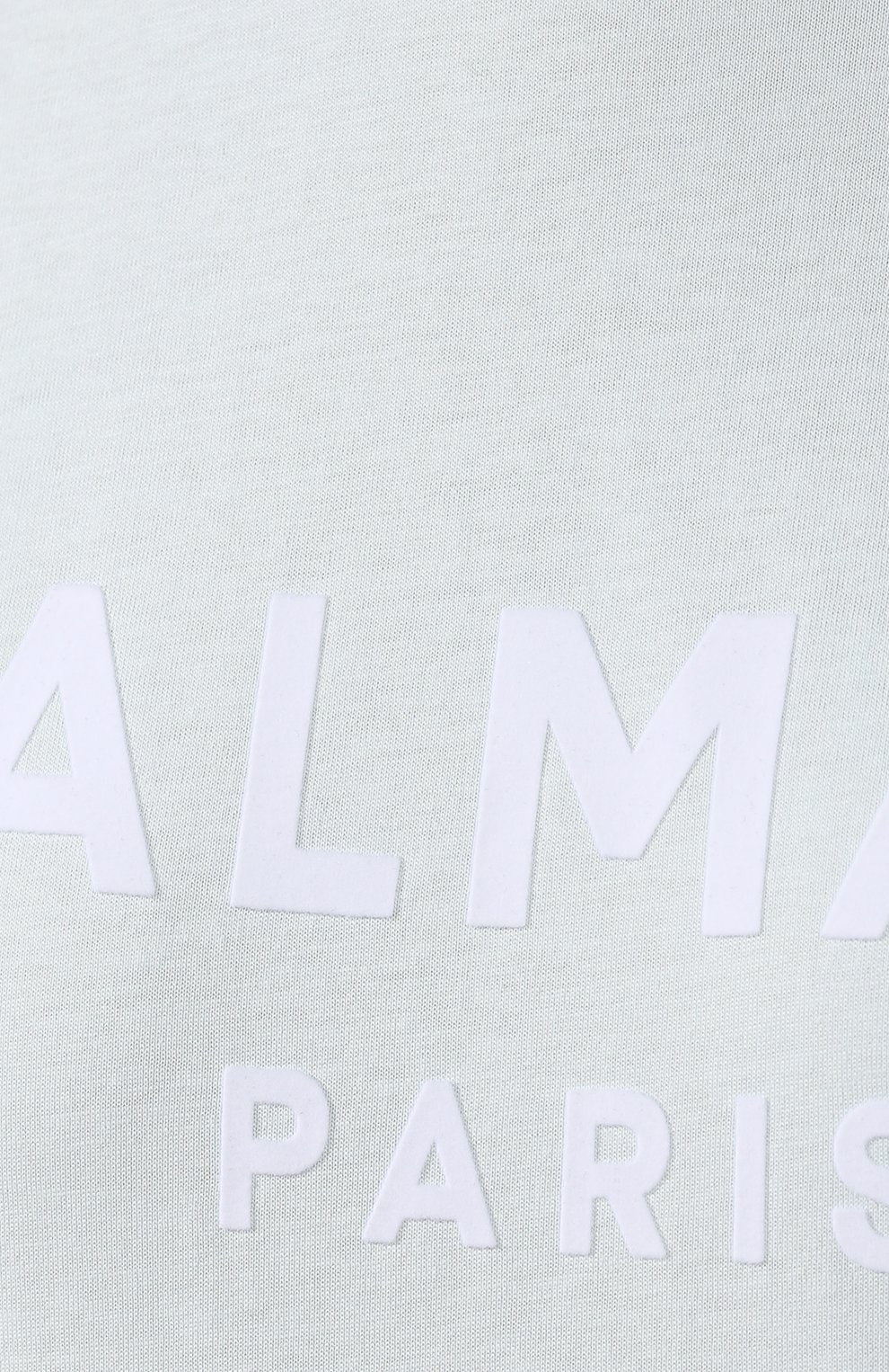 Хлопковая футболка BALMAIN голубого цвета по цене 35250 руб., арт. SF21362/I240, фото 5 Хлопковая футболка BALMAIN, арт. SF21362/I240, фото 5