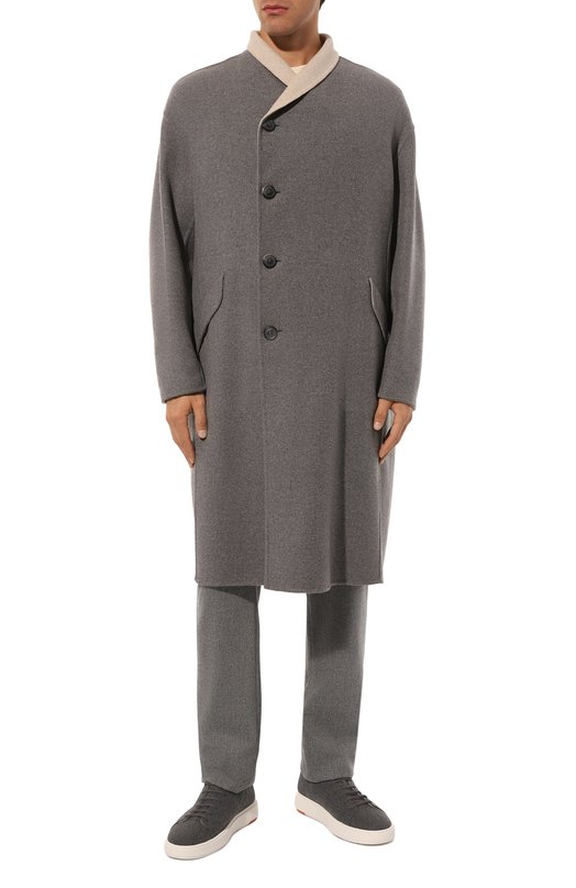 Пальто из кашемира и шерсти Giorgio Armani 1WG0L07R/T02S0 Серый  1WG0L07R/T02S0 Фото 3