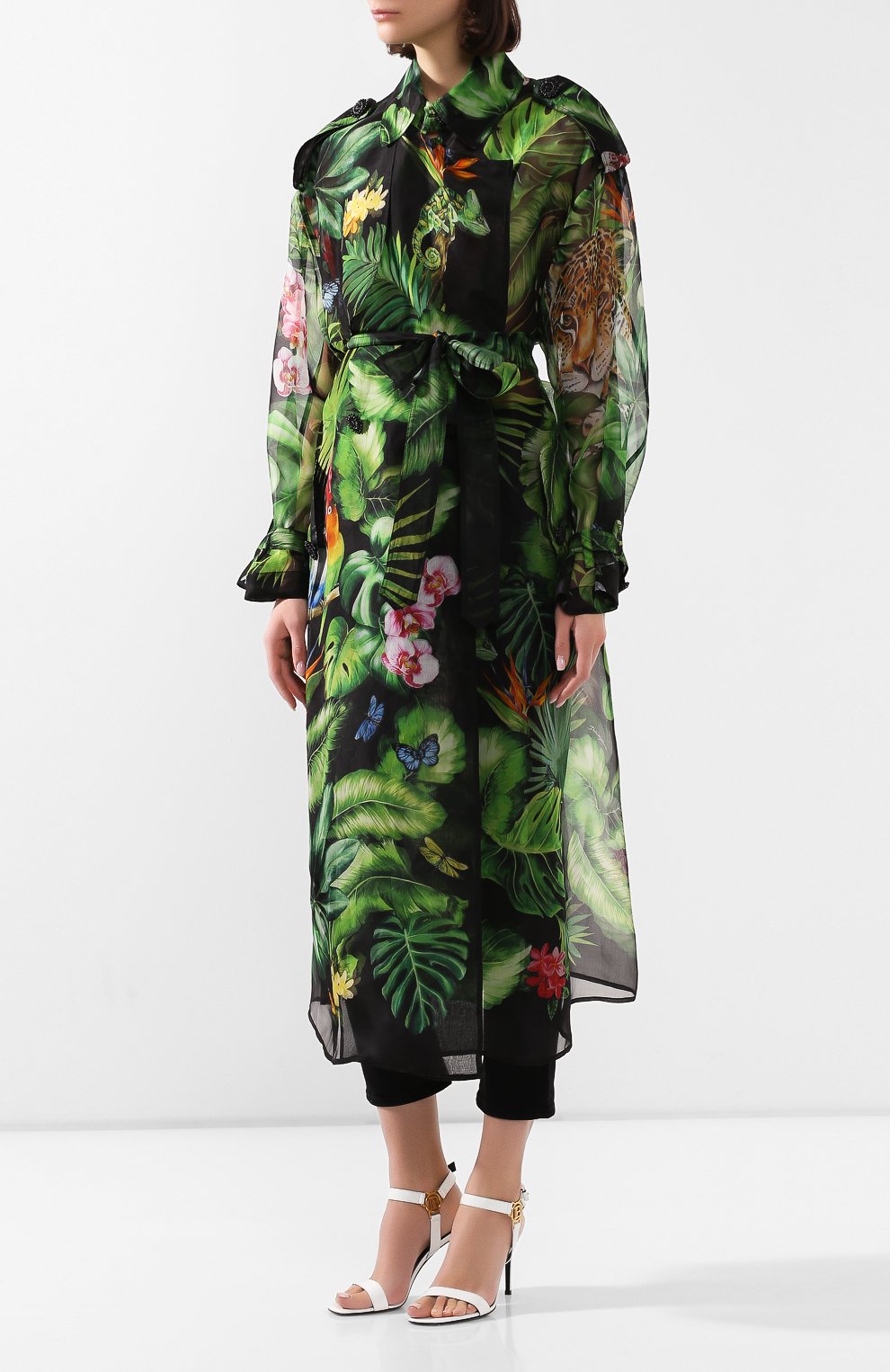 Шелковый тренч DOLCE & GABBANA, арт. F0Z73T/GDU47, фото 3