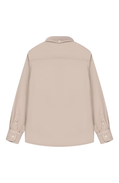 Хлопковая рубашка BRUNELLO CUCINELLI бежевого цвета по цене 45750 руб., арт. BD697C300B, фото 2 Хлопковая рубашка BRUNELLO CUCINELLI, арт. BD697C300B, фото 2