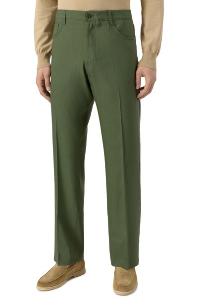 Брюки изо льна и шерсти CANALI, арт. U7052/AE02571, фото 3