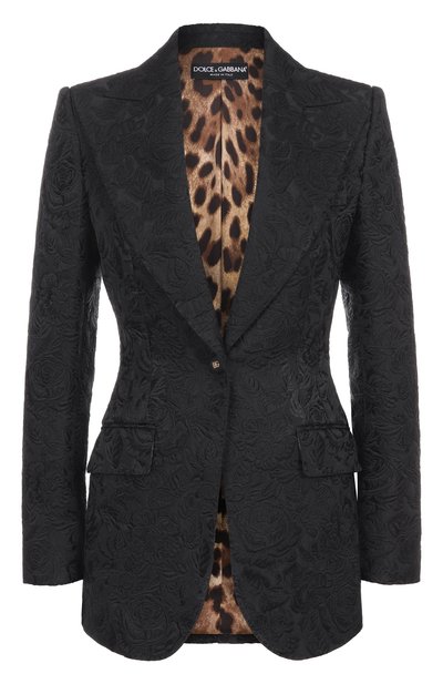Женский жакет из хлопка и шелка DOLCE & GABBANA, арт. F29UCT/GDCSS