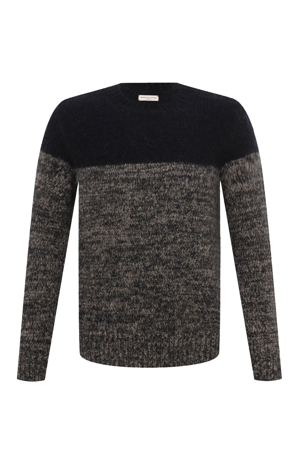 Шерстяной свитер DRIES VAN NOTEN темно-синего цвета по цене 79150 руб., арт. 242-021245-9709, фото 1 Шерстяной свитер DRIES VAN NOTEN, арт. 242-021245-9709, фото 1