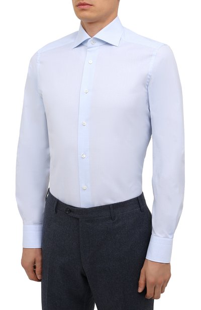 Хлопковая сорочка ZEGNA, арт. 201008/9MS0BA, фото 3