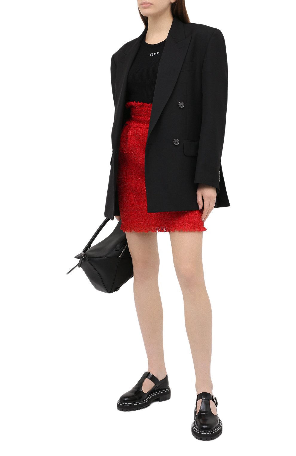 Юбка MSGM красного цвета по цене 33950 руб., арт. 2942MDD111 207812, фото 2 Юбка MSGM, арт. 2942MDD111 207812, фото 2