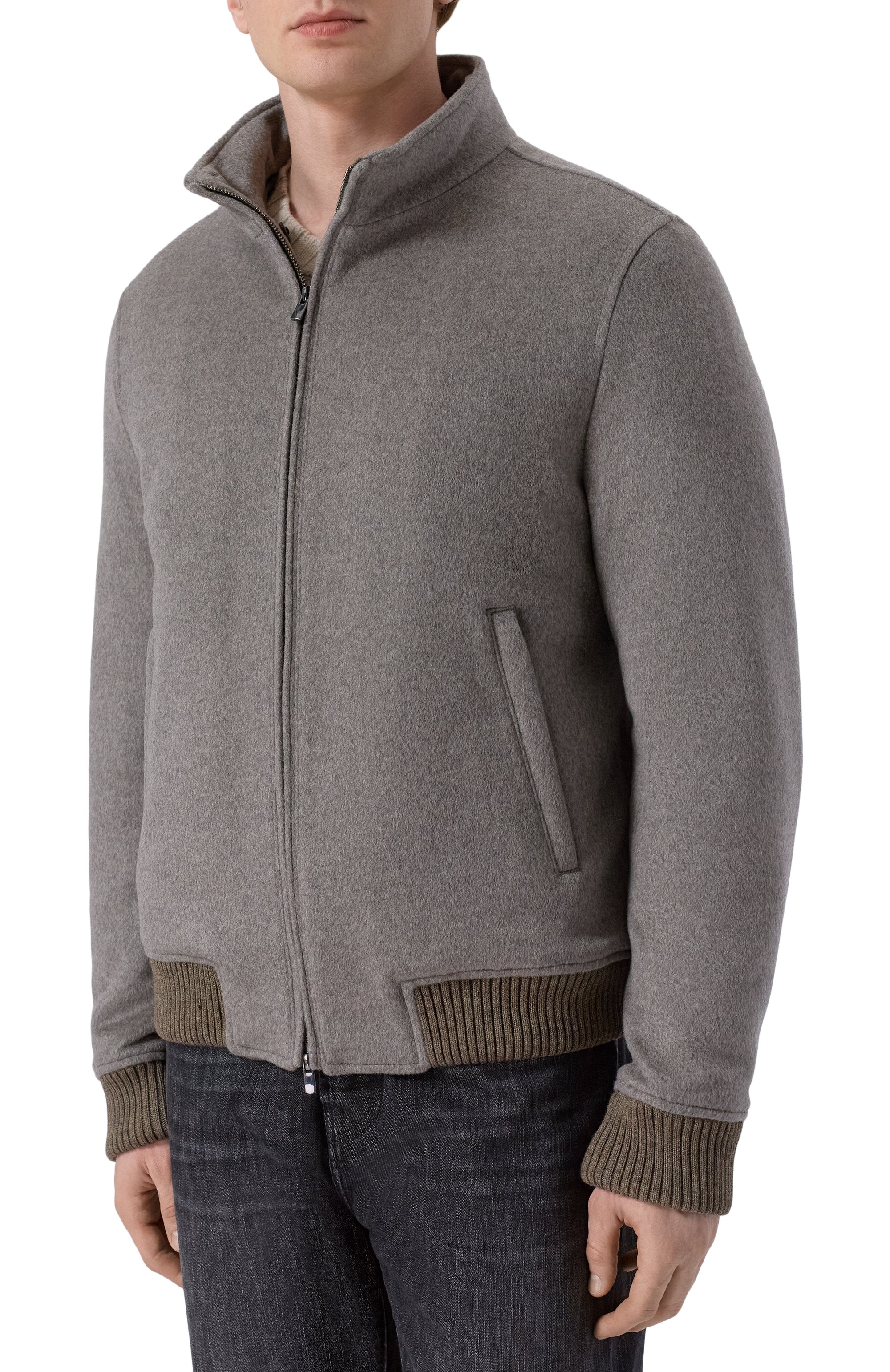 Бомбер с воротником из бобра ANDREA CAMPAGNA, арт. M0D.TIBERI0/ZEUS_SET, фото 6