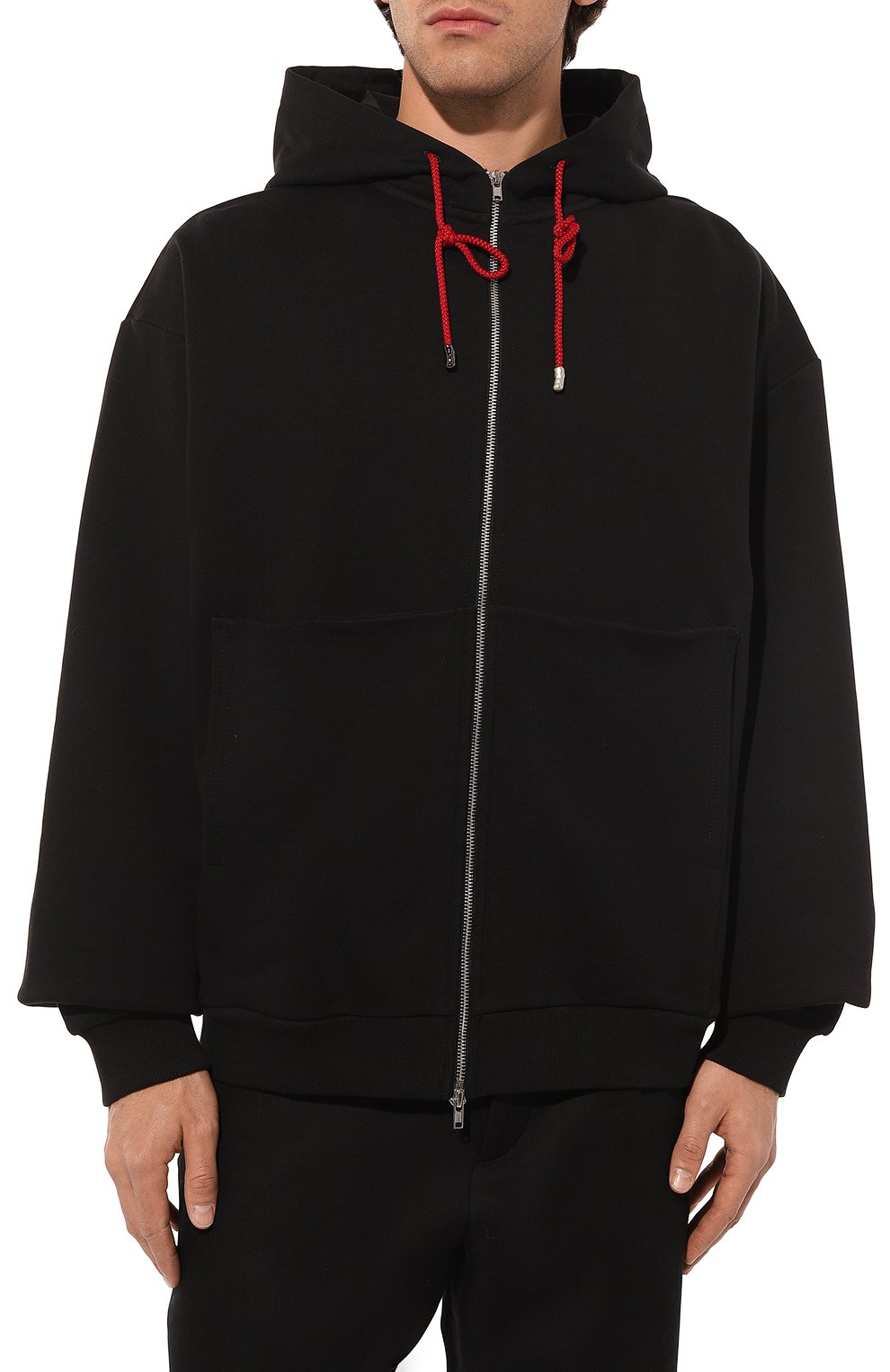 Хлопковая толстовка WHO_AM, арт. MZ1-P241-BLK, фото 3