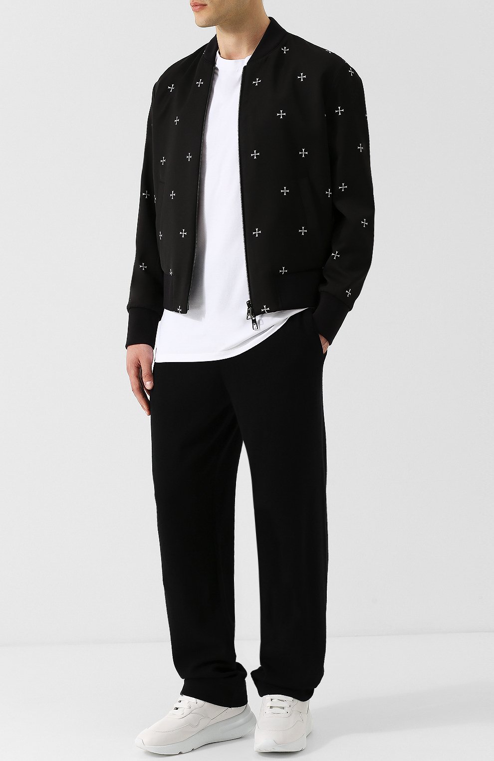 Бомбер на молнии с принтом NEIL BARRETT, арт. PBSP366R/H012C, фото 2