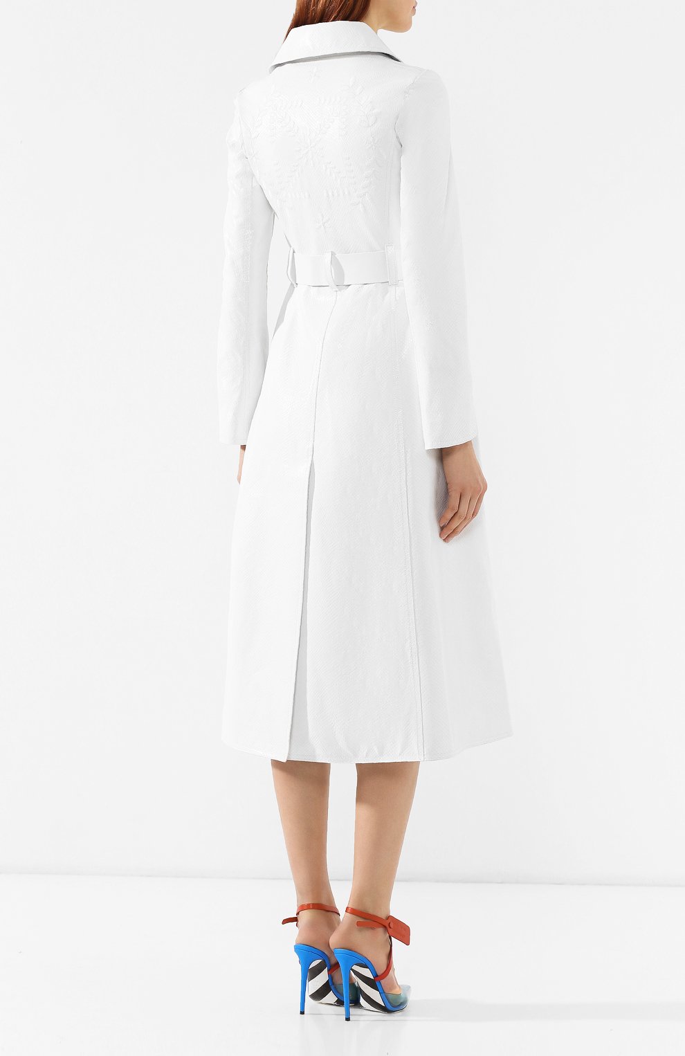 Кожаное пальто OFF-WHITE, арт. 0WJA013S19D630510101, фото 4