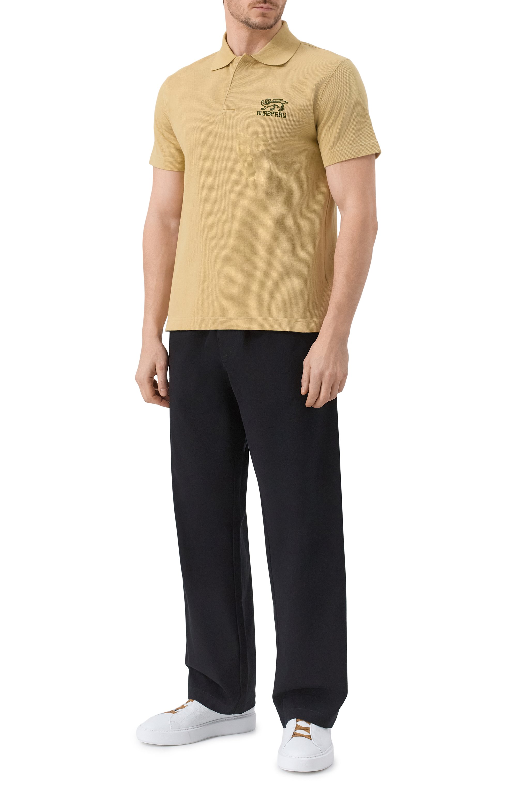 Хлопковое поло BURBERRY, арт. 8101349, фото 2