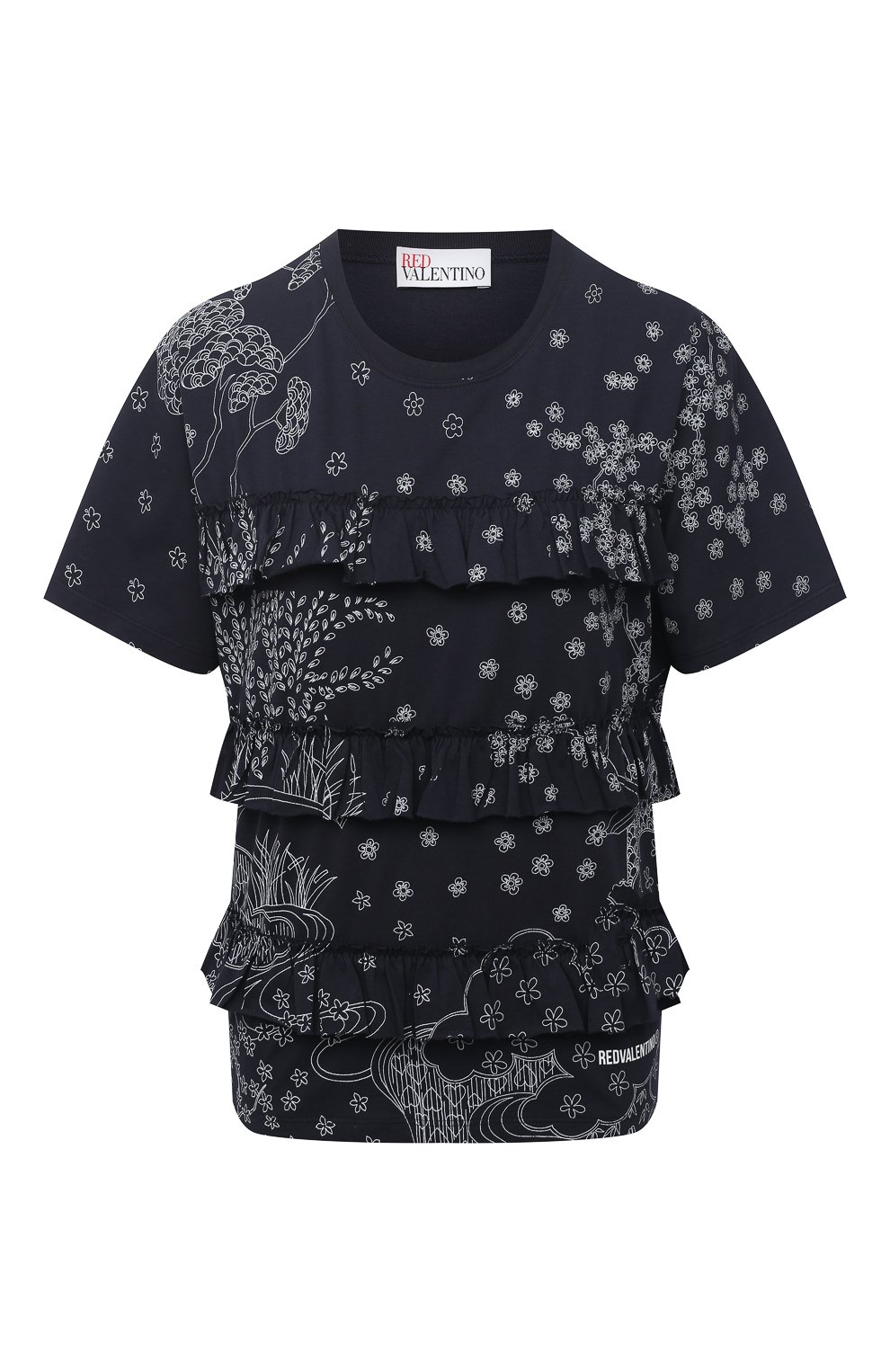 Хлопковая футболка REDVALENTINO, арт. VR3MG09P/5QC, фото 1
