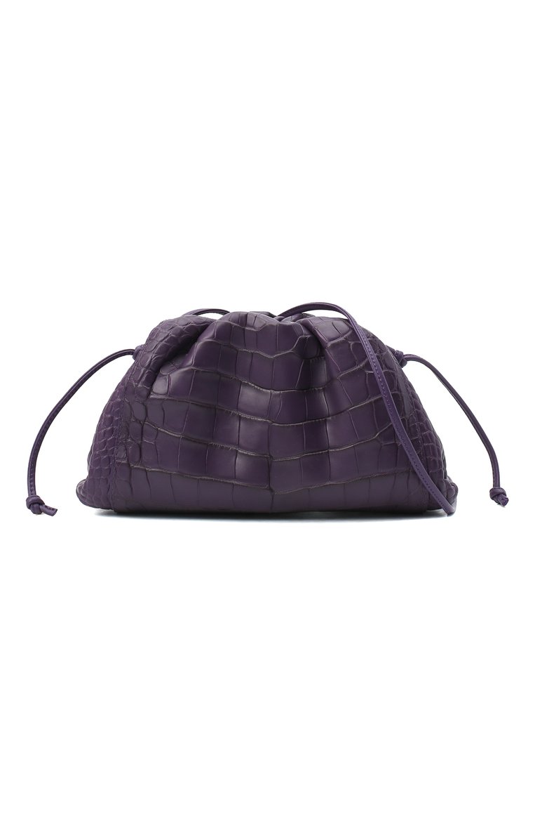 Женский клатч pouch mini из кожи аллигатора BOTTEGA VENETA фиолетового цвета, арт. 585852/VCPX2/AMIS | Фото 6 (Ремень/цепочка: На ремешке; Женское Кросс-КТ: Клатч-клатчи; Размер: mini; Материал: Экзотическая кожа; Региональные ограничения белый список (Axapta Mercury): RU; Драгоценные камни: Проставлено; Материал сплава: Проставлено)