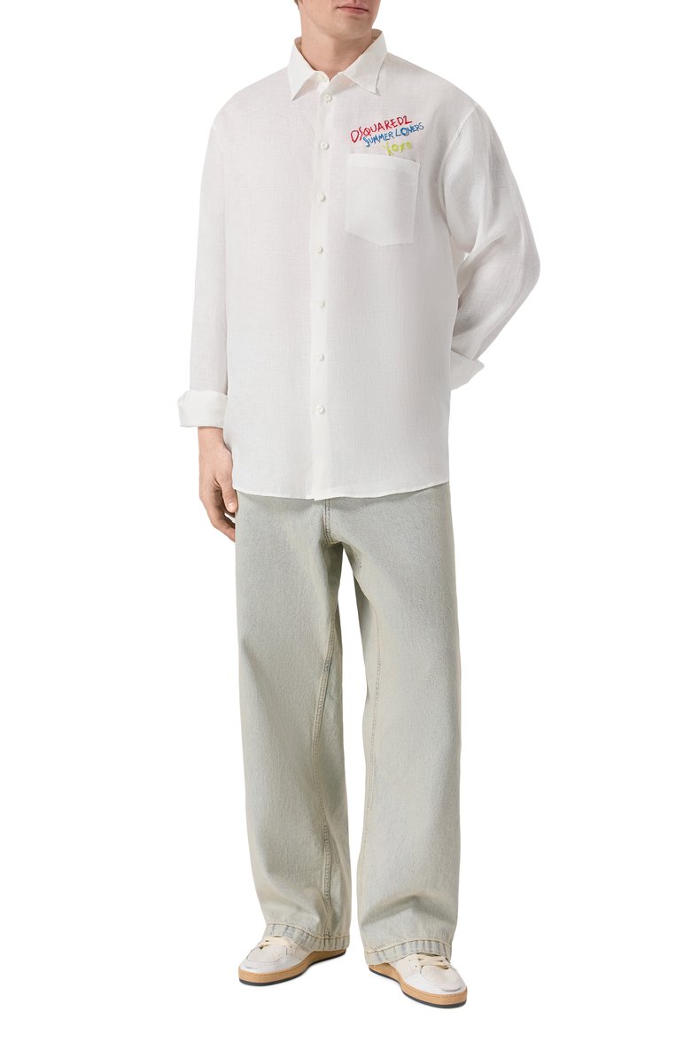 Льняная рубашка DSQUARED2, арт. S78DM0048/D35294, фото 1