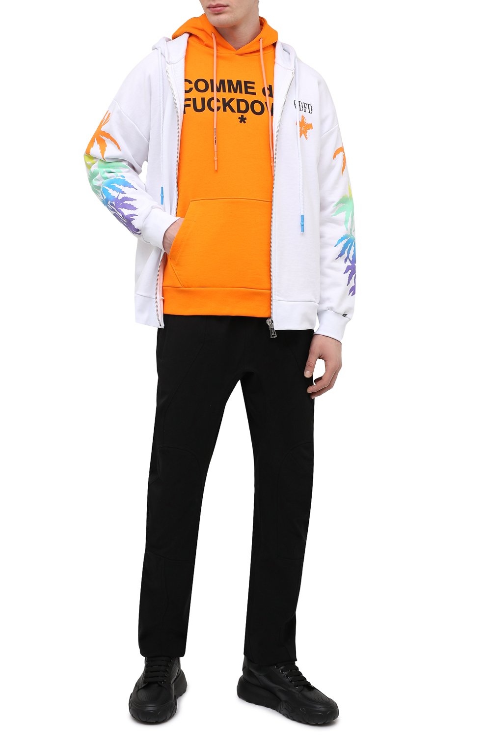 Хлопковое худи COMME DES FUCKDOWN, арт. CDFU1100, фото 2