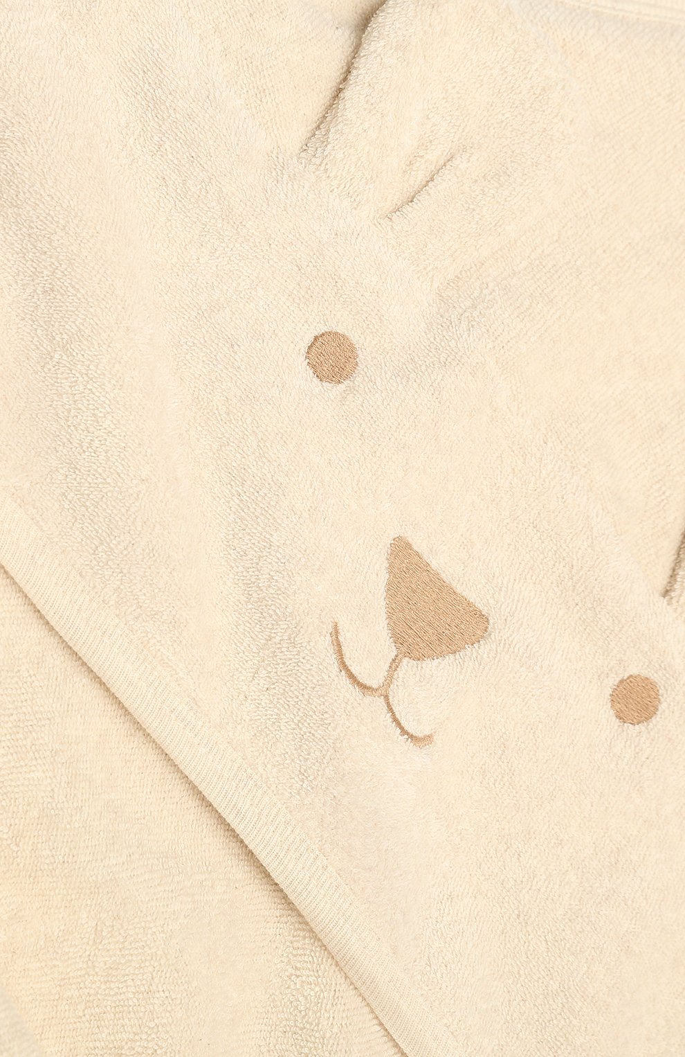 Хлопковое полотенце с капюшоном BABYBU бежевого цвета по цене 6900 руб., арт. PH2007NS, фото 2 Хлопковое полотенце с капюшоном BABYBU, арт. PH2007NS, фото 2