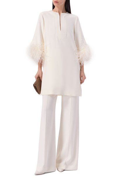 Топ с отделкой перьями ELIE SAAB, арт. T0292ERC26/CD023, фото 2