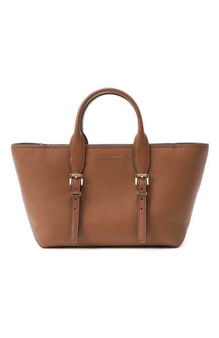 Женская сумка moore MICHAEL MICHAEL KORS коричневого цвета, арт. 30R5G90S1L | Фото 1 (Ремень/цепочка: На ремешке; Материал: Натуральная кожа; Материал сплава: Проставлено; Драгоценные камни: Проставлено; Размер: medium)