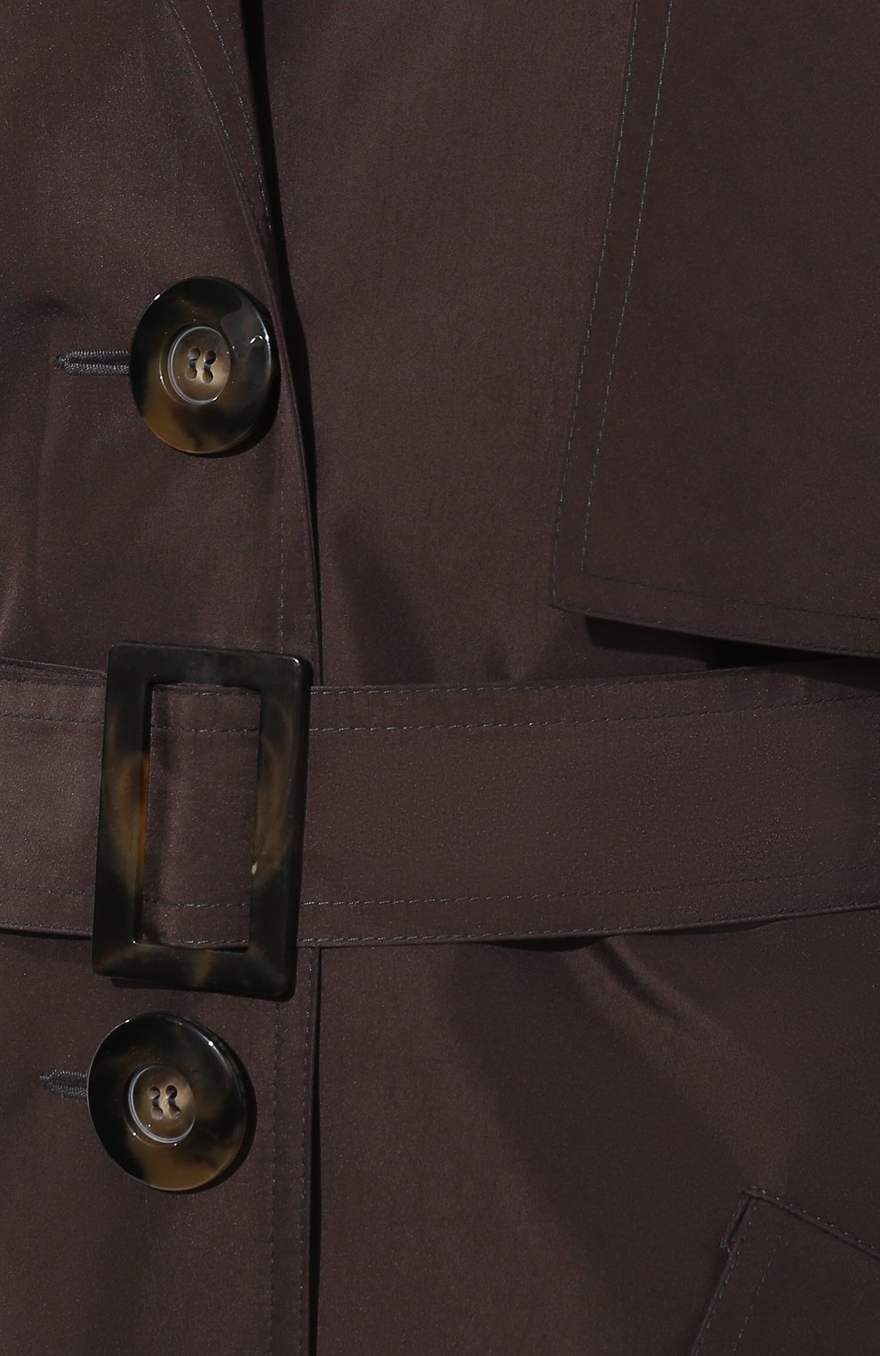 Тренч JM STUDIO темно-коричневого цвета по цене 45950 руб., арт. FW212218, фото 5 Тренч JM STUDIO, арт. FW212218, фото 5