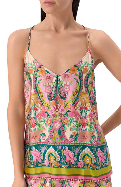 Топ из вискозы LISE CHARMEL розового цвета по цене 22720 руб., арт. ALJ4239, фото 5 Топ из вискозы LISE CHARMEL, арт. ALJ4239, фото 5