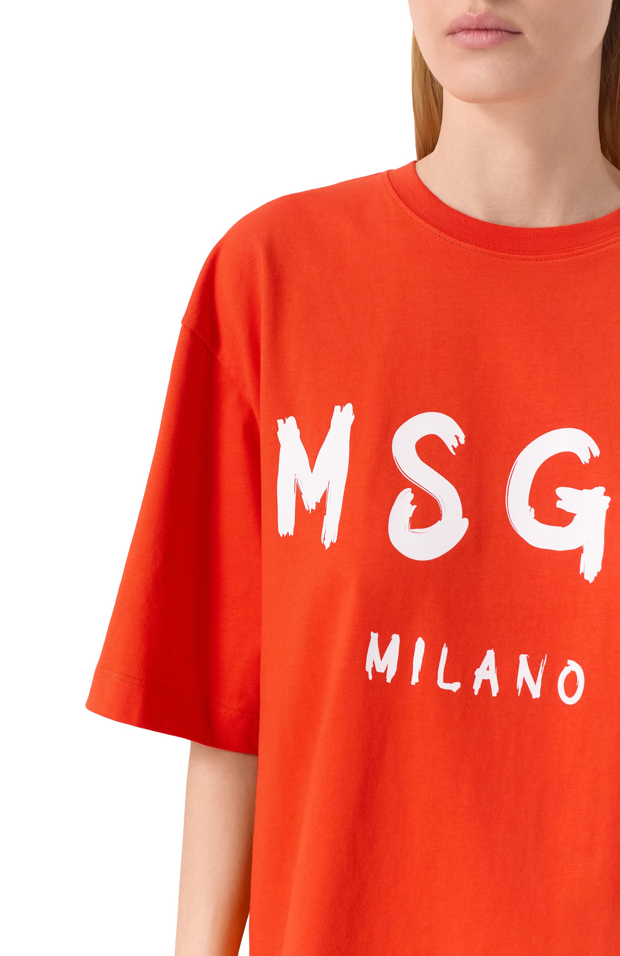 Хлопковое платье MSGM, арт. 3841MDA510/257002, фото 5