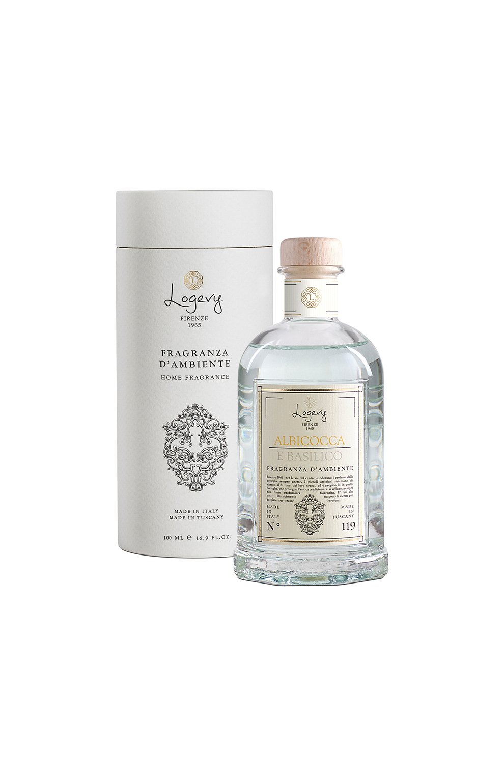 Диффузор albicocca e basilico / "абрикос & базилик" (100ml) LOGEVY FIRENZE 1965 бесцветного цвета по цене 6500 руб., арт. 8050519372152, фото 4 Диффузор albicocca e basilico / "абрикос & базилик" (100ml) LOGEVY FIRENZE 1965, арт. 8050519372152, фото 4