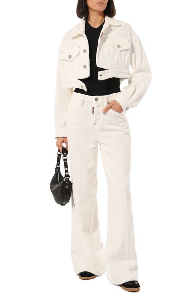 Хлопковая куртка DSQUARED2 белого цвета по цене 87000 руб., арт. S72AM0997/S76637, фото 2 Хлопковая куртка DSQUARED2, арт. S72AM0997/S76637, фото 2