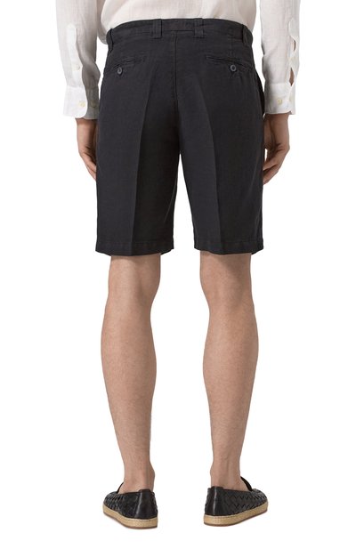 Льняные шорты 120% LINO черного цвета по цене 26350 руб., арт. 32ALIM2137/0253/000, фото 4 Льняные шорты 120% LINO, арт. 32ALIM2137/0253/000, фото 4