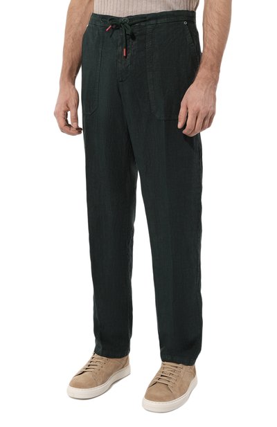 Льняные брюки KITON, арт. UFPANTK0605D, фото 3