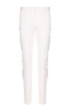 Хлопковые брюки прямого кроя с контрастными лампасами CALVIN KLEIN 205W39NYC, арт. 81MWPA12/C163, фото 1