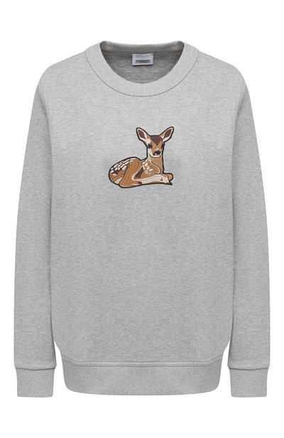 Женский хлопковый свитшот BURBERRY, арт. 8032117