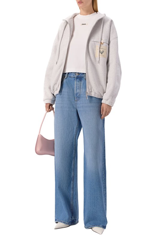 Хлопковая толстовка Jacquemus 26EH0W00415/AJ00262 Серый  26EH0W00415/AJ00262 Фото 2