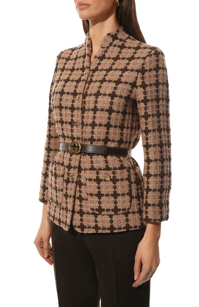 Жакет GUCCI розового цвета по цене 360000 руб., арт. 664243/Z8AQ3, фото 3 Жакет GUCCI, арт. 664243/Z8AQ3, фото 3