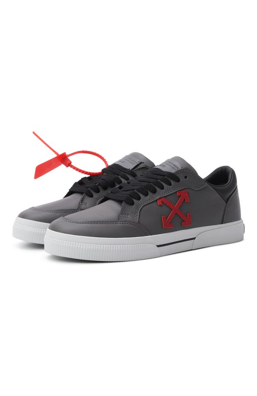 Кожаные кеды Vulc Off-White 0MIA293S26LEA001 Серый 0MIA293S26LEA001