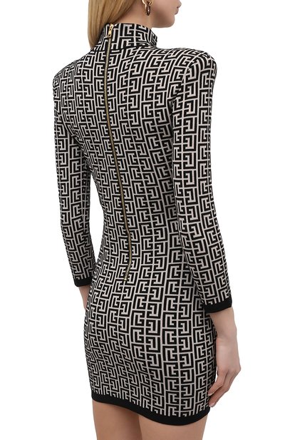 Платье из шерсти и вискозы BALMAIN, арт. VF0R8071/K253, фото 4