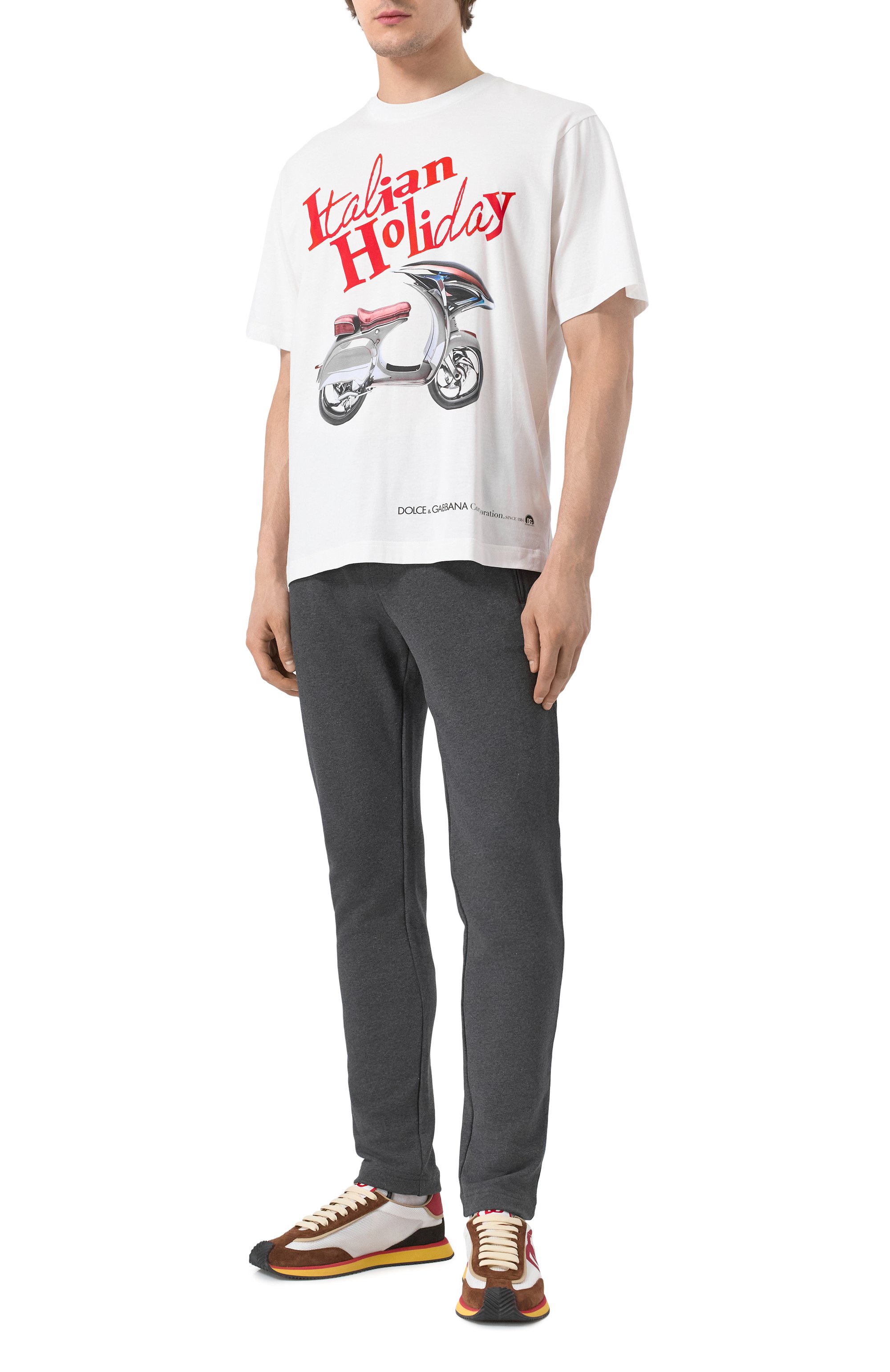 Комбинированные кроссовки dg cushion DOLCE & GABBANA, арт. CS2288/A5536, фото 2