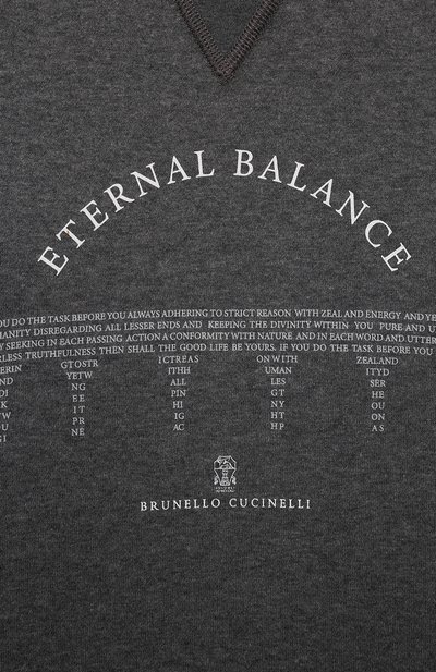 Хлопковый свитшот BRUNELLO CUCINELLI, арт. BM836E177A, фото 3