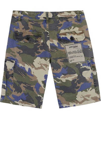 Джинсовые шорты с накладными карманами и принтом ZADIG AND VOLTAIRE, арт. X24027/6A-12A, фото 2