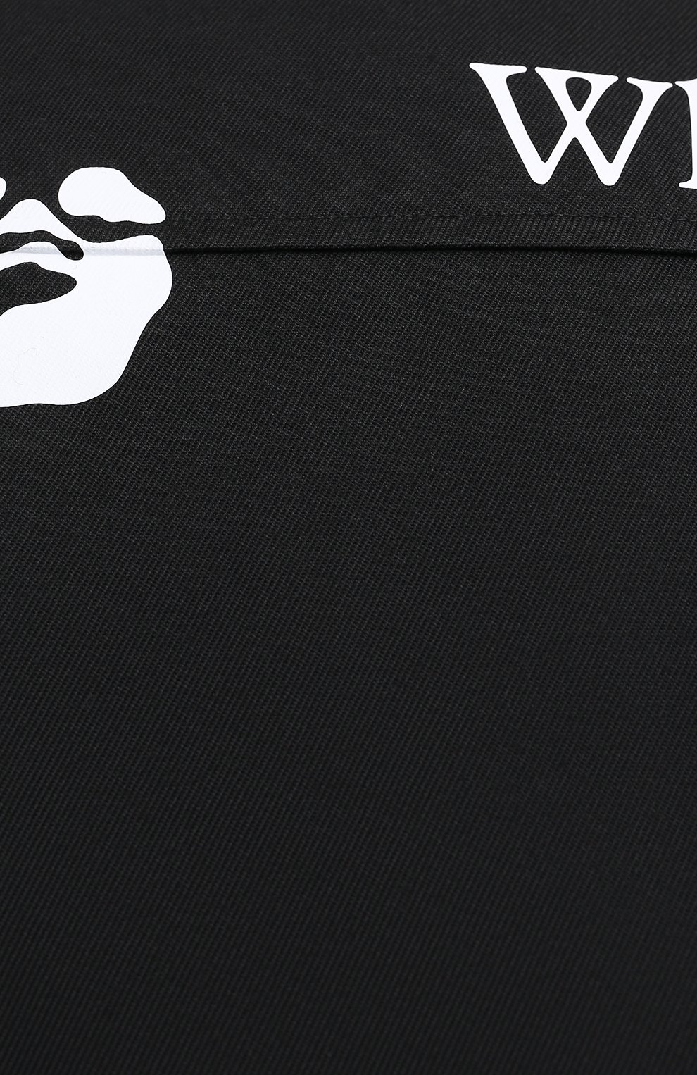 Хлопковая рубашка OFF-WHITE черного цвета по цене 46750 руб., арт. 0MGA137F20FAB0011001, фото 5 Хлопковая рубашка OFF-WHITE, арт. 0MGA137F20FAB0011001, фото 5