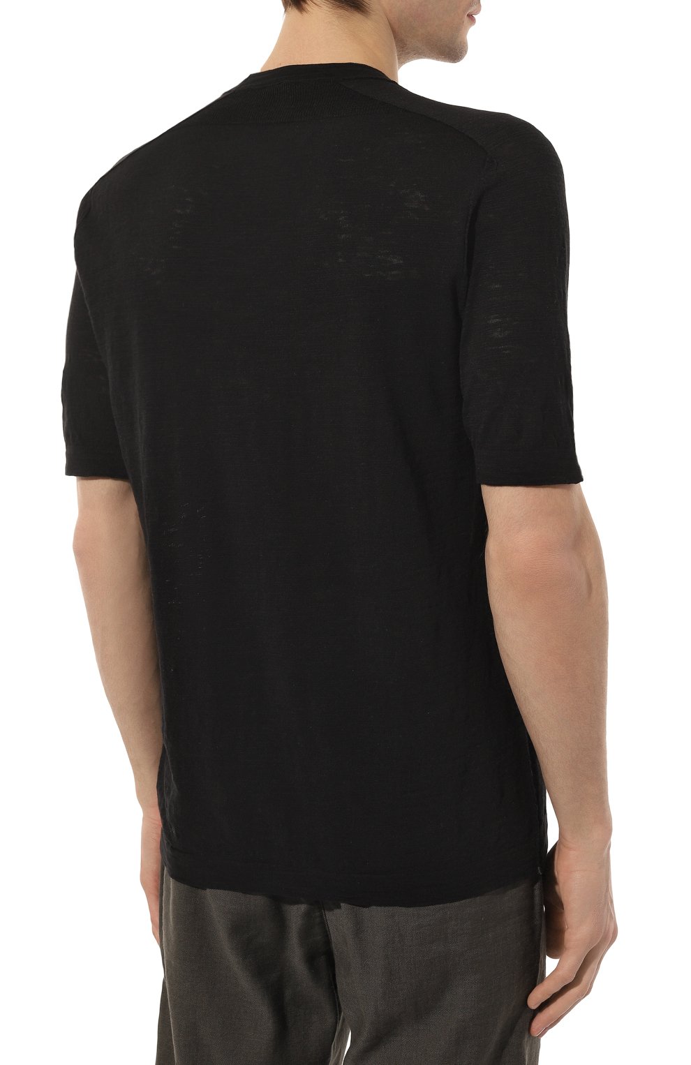 Футболка из хлопка и льна TRANSIT, арт. CFUTRT8431, фото 4